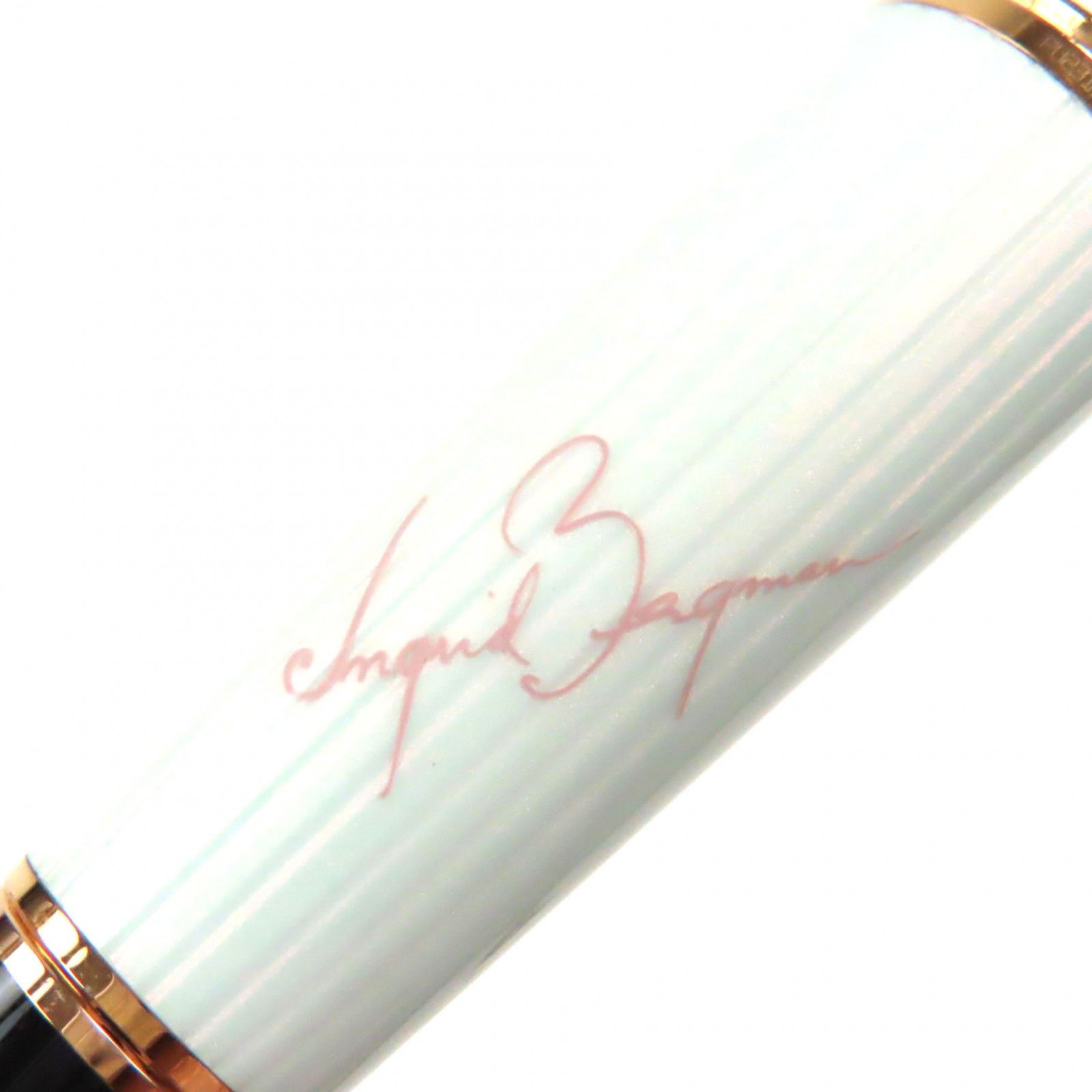 MONTBLANC モンブラン イングリッド バークマン ラ ドンナ カラーストーン付き ホワイトスター ボールペン ホワイト ブラック ゴールド メンズ 筆記 済み SKLAD-KIRPICHA_RU