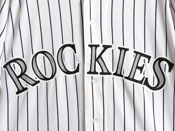 90s USA製 MLB ラッセル ロッキーズ ベースボールシャツ XXL 野球 90s USA製 MLB ラッセル ロッキーズ ベースボールシャツ XXL 野球
