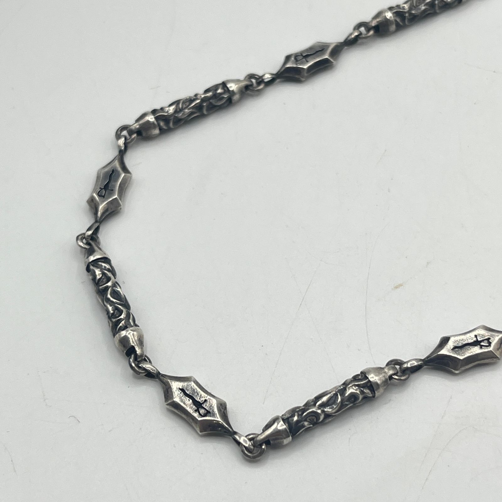 十字架シルバー925ネックレスメンズクロスアクセサリー