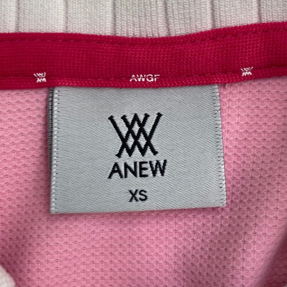 ANEW アニューゴルフ ピンクポロシャツ XS サイズ：XS ANEW GOLF アニューゴルフ 2023年モデル