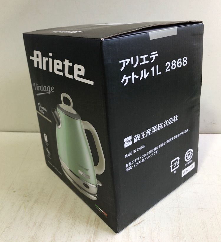 B8103◇アリエテ 電気ケトル 1.0L 1200W グリーン 2868GN - ☆R-1