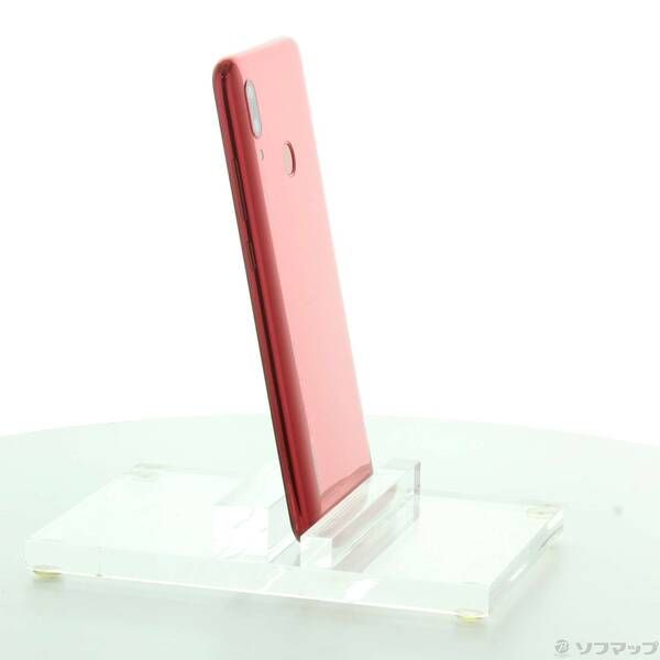 中古品〕 HUAWEI nova lite 3 32GB コーラルレッド POT-LX2J SIMフリー