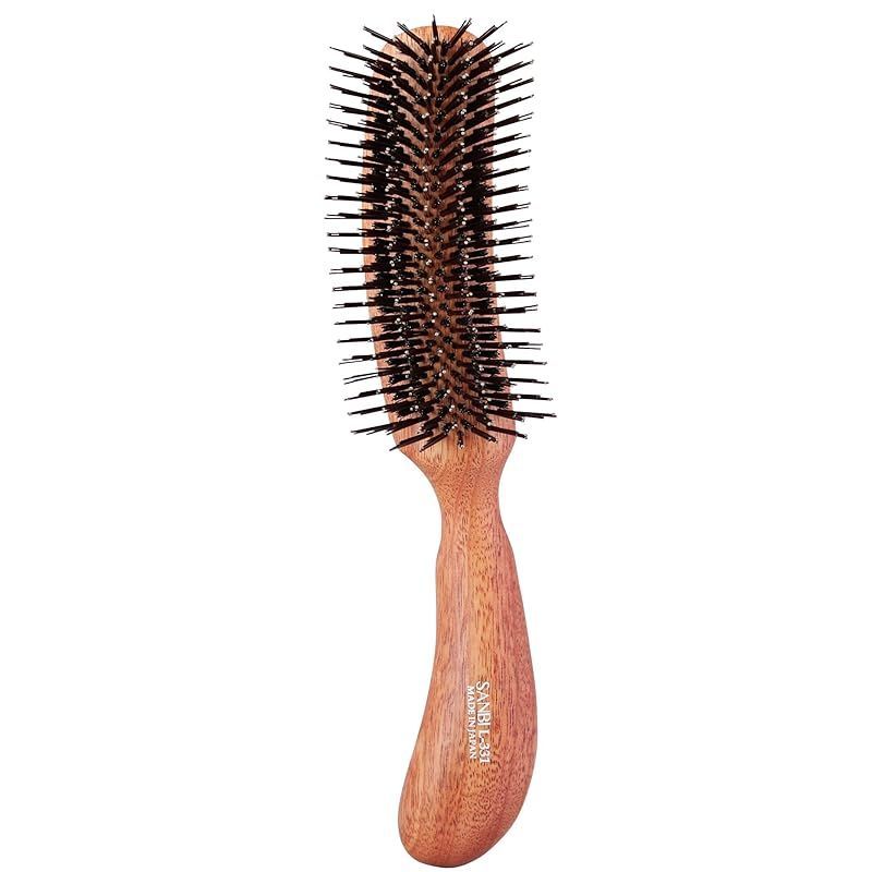 【新着商品】ヘアブラシ Lシリーズ (S型 ナイロン+豚毛 L-331)