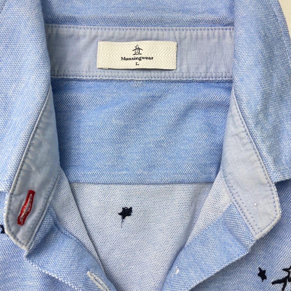Munsingwear マンシングウェア スター 星 総柄 ストレッチパンツ Munsingwear マンシングウェア 半袖ポロシャツ ロゴ 星 スター L