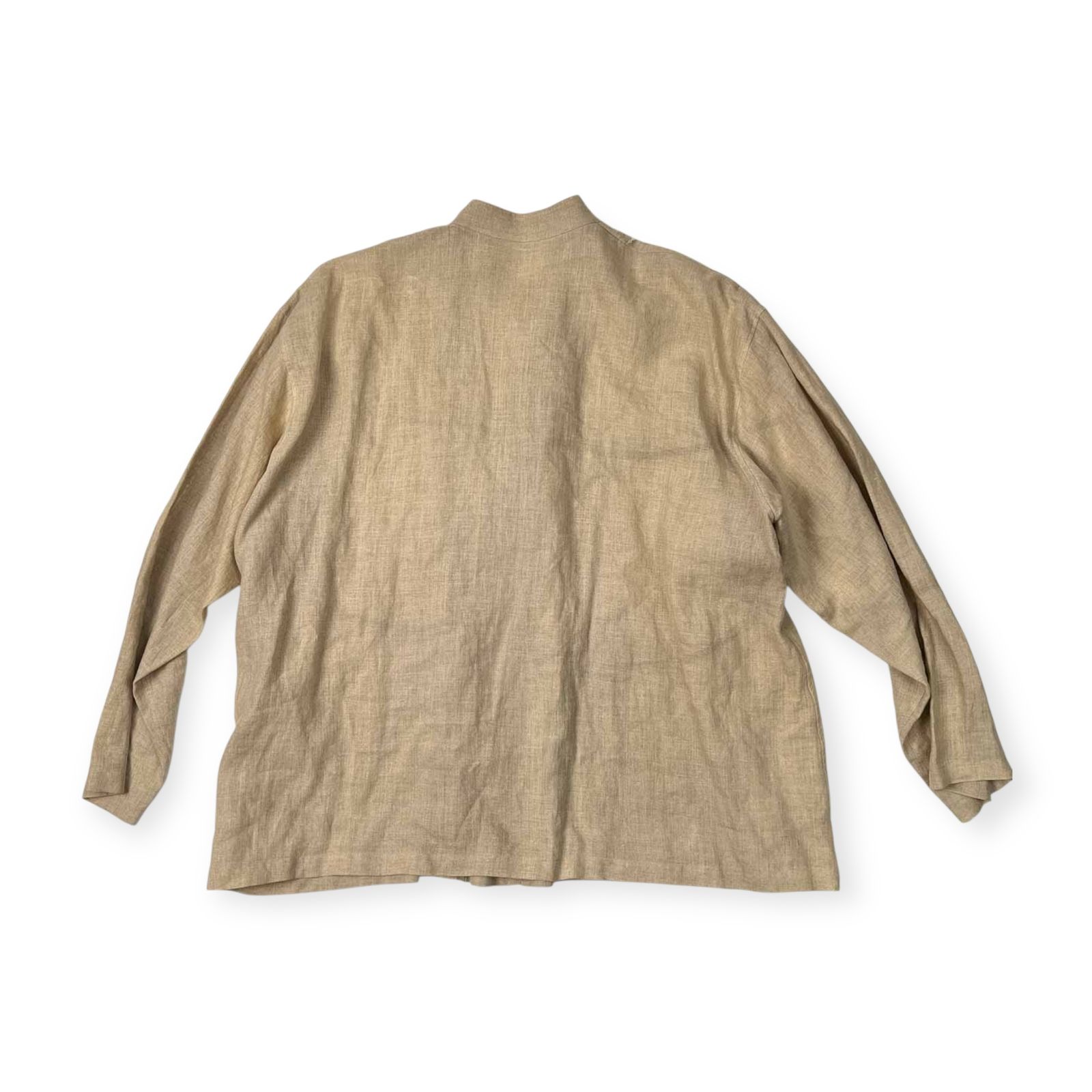 JURGEN LEHL ウール チャイナジャケット ヨーガンレール 麻100% JURGEN LEHL ヨーガンレール リネン チャイナ 風