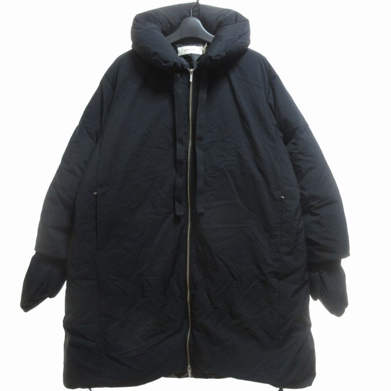 ライト WRYHT タグ付 23AW FLOATING PUFF COAT フローティングパフコート ダウン ロング 黒 ブラック 1 Sサイズ  232WT-JK05 ■BL2 0713