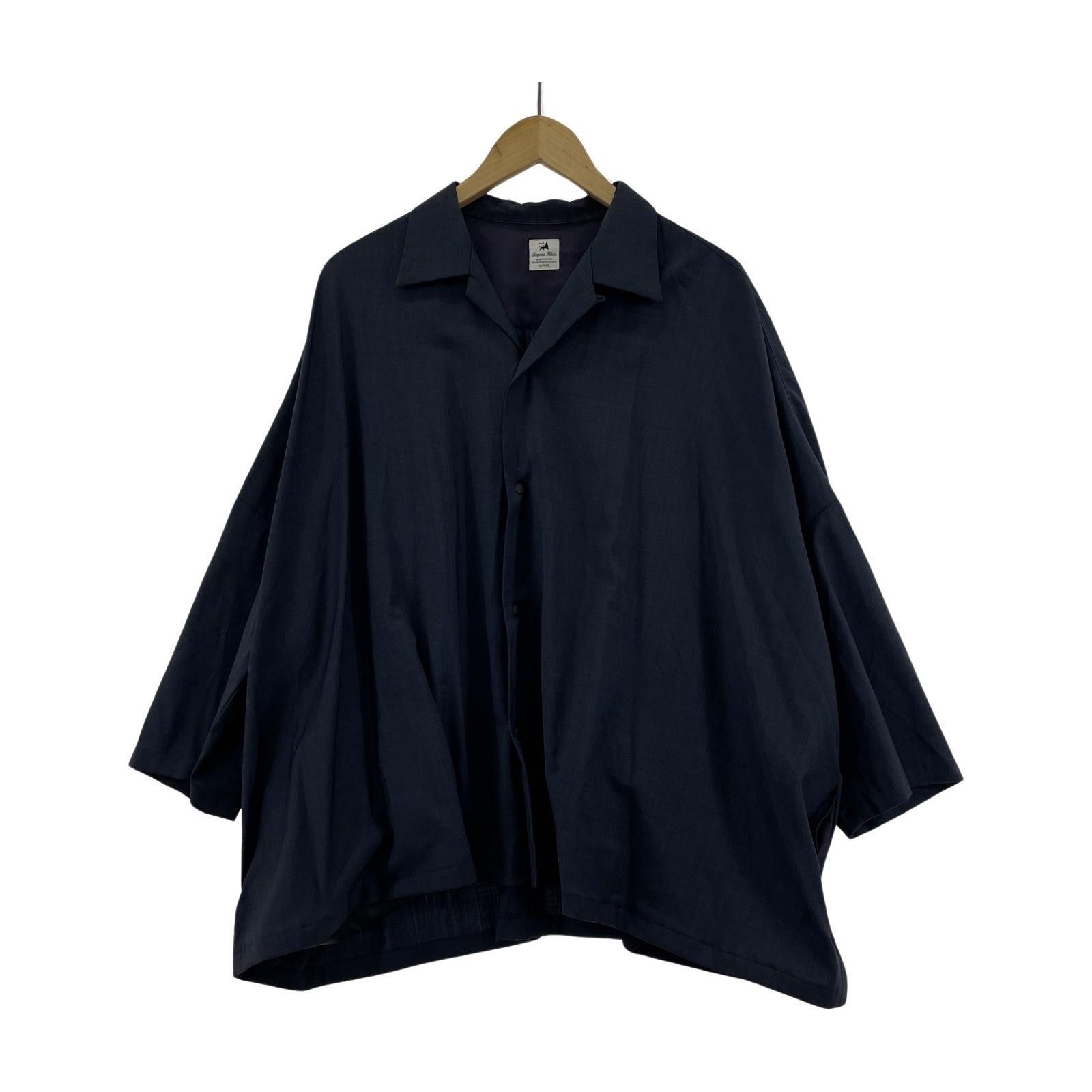 CHロゴネイビーポンチョ SASQUATCHfabrix./SSシャツ/L/ネイビー-廃番・完売