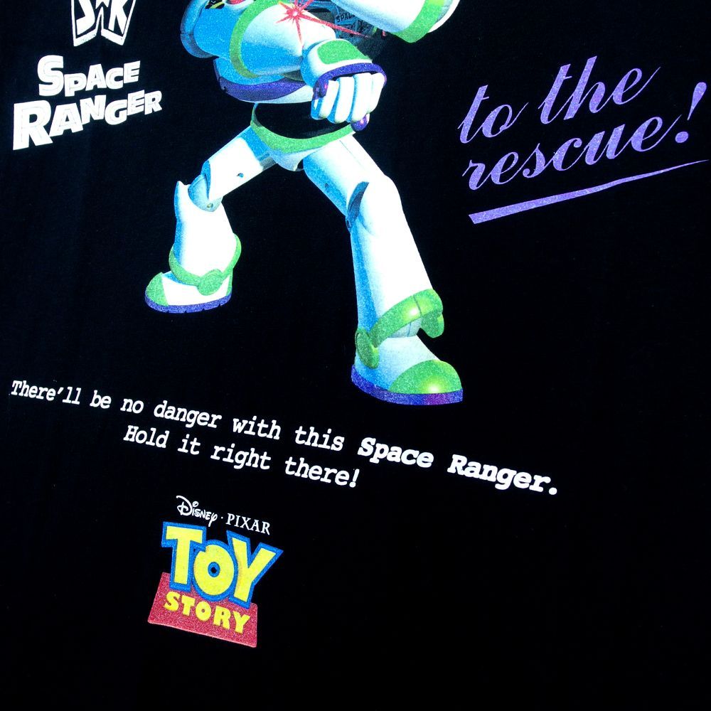 D009 BUZZ Lightyear バズ ライトイヤー Tシャツ 半袖 Disney ディズニー PIXAR ピクサー Toy Story トイストーリー ブラック メンズ レディース ウッディ ジェシー ザーグ レックス プレゼント 日本未発売インポート
