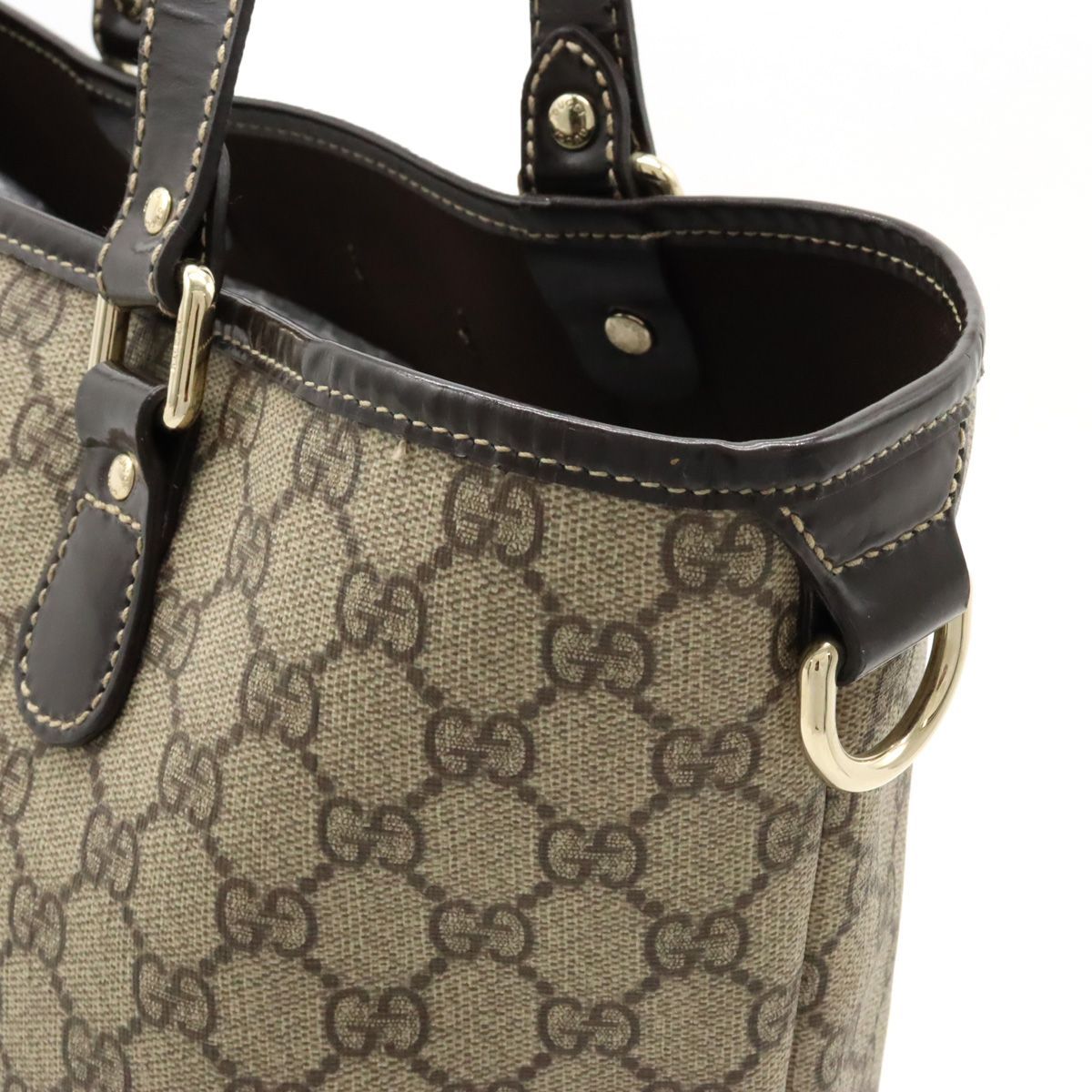 GUCCI グッチ GGスプリーム GGプラス トートバッグ ショルダーバッグ  