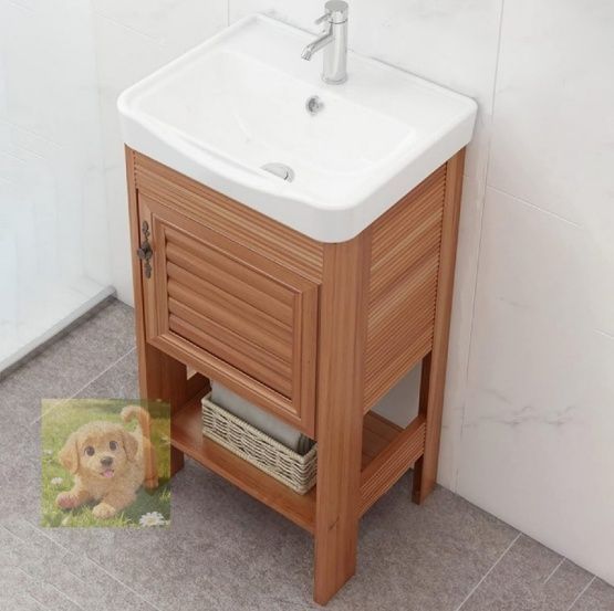 洗面台 手洗い器 家庭用 流し台 洗面化粧台 洗面ボウル バルコニーセラミックペデスタルベイスン 浴室用洗面器43CM