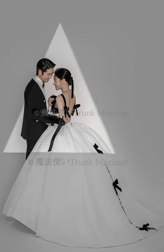 ウェディングドレス バイカラーキャミソール