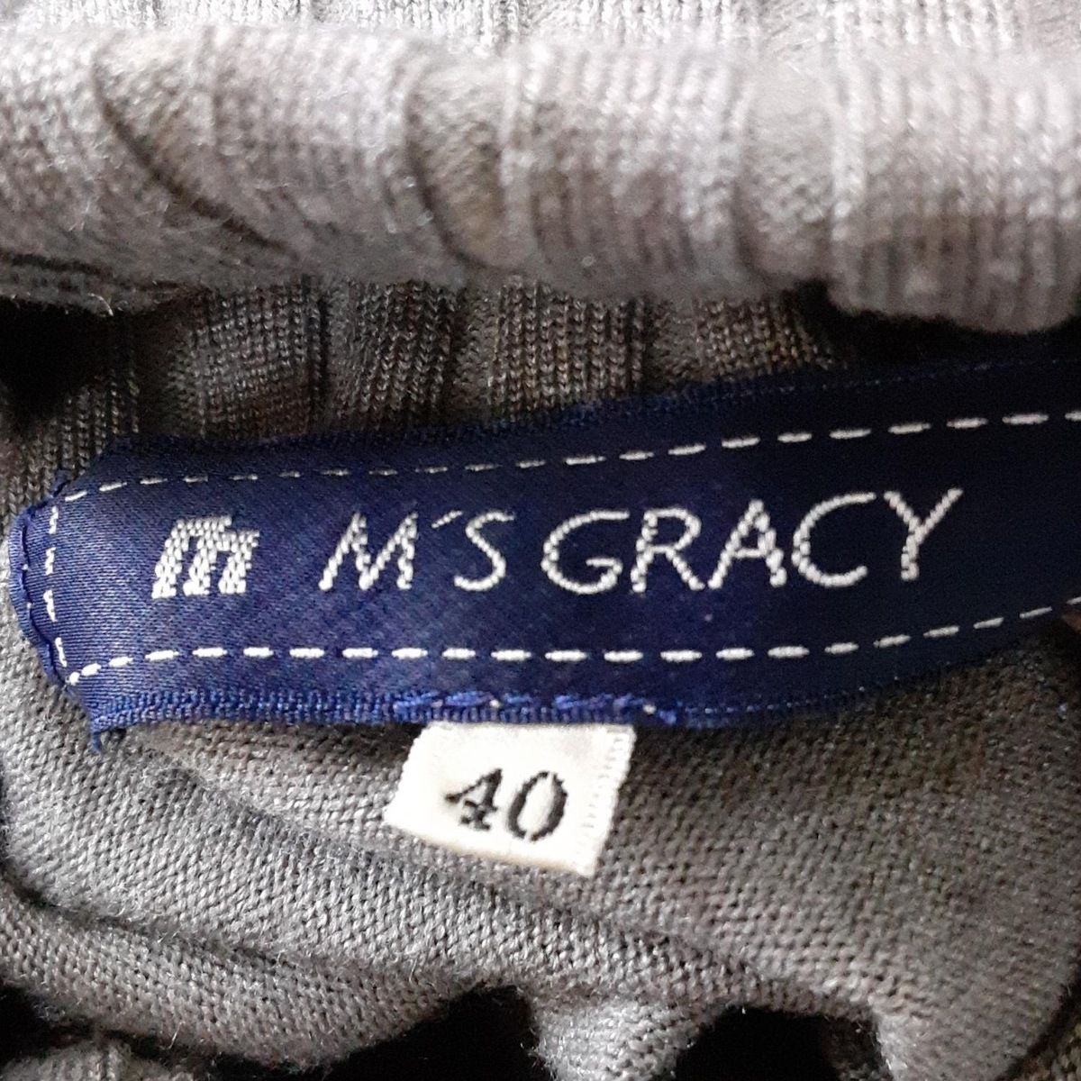 M&#39;S GRACY - エムズグレイシー 長袖セーター サイズ40 M M'S GRACY(エムズグレイシー) 長袖セーター サイズ40 M
