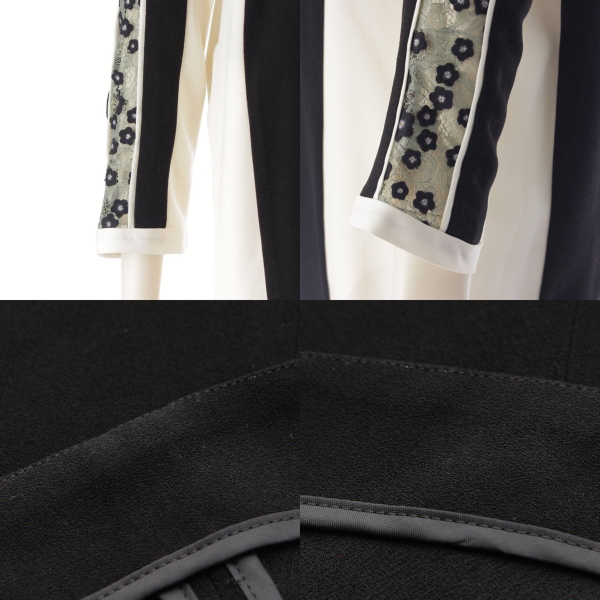 マメクロゴウチ PEDICEL LACE I-COCOON ドレス ワンピース
