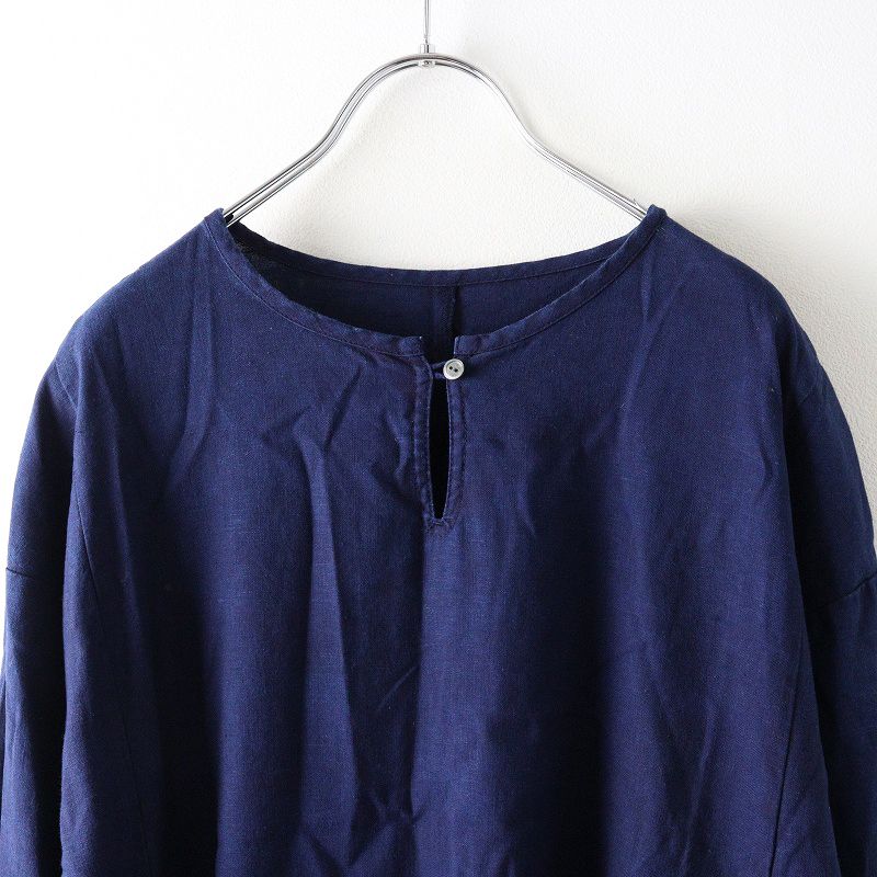 2022AW ネストローブ nest Robe 【UpcycleLino】スキッパー 天然染め  