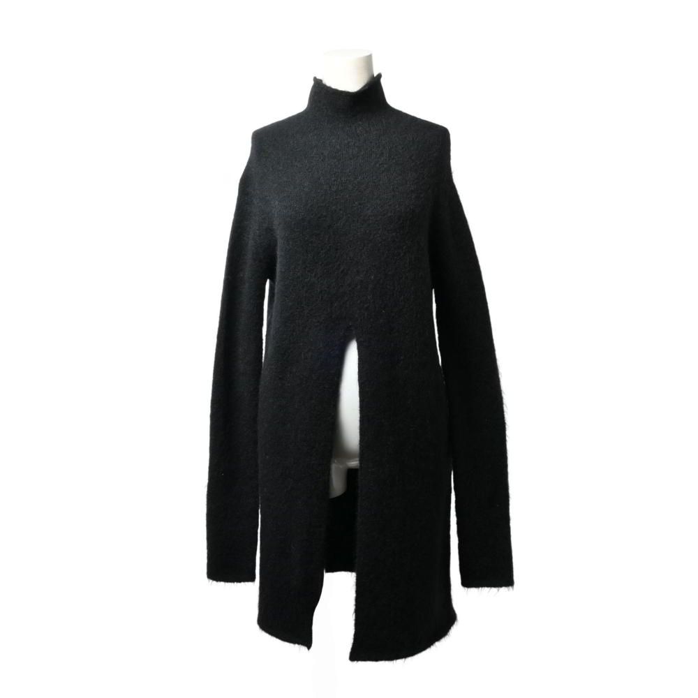 JIL SANDER モヘア混 フロントスリット ハイネック ロング