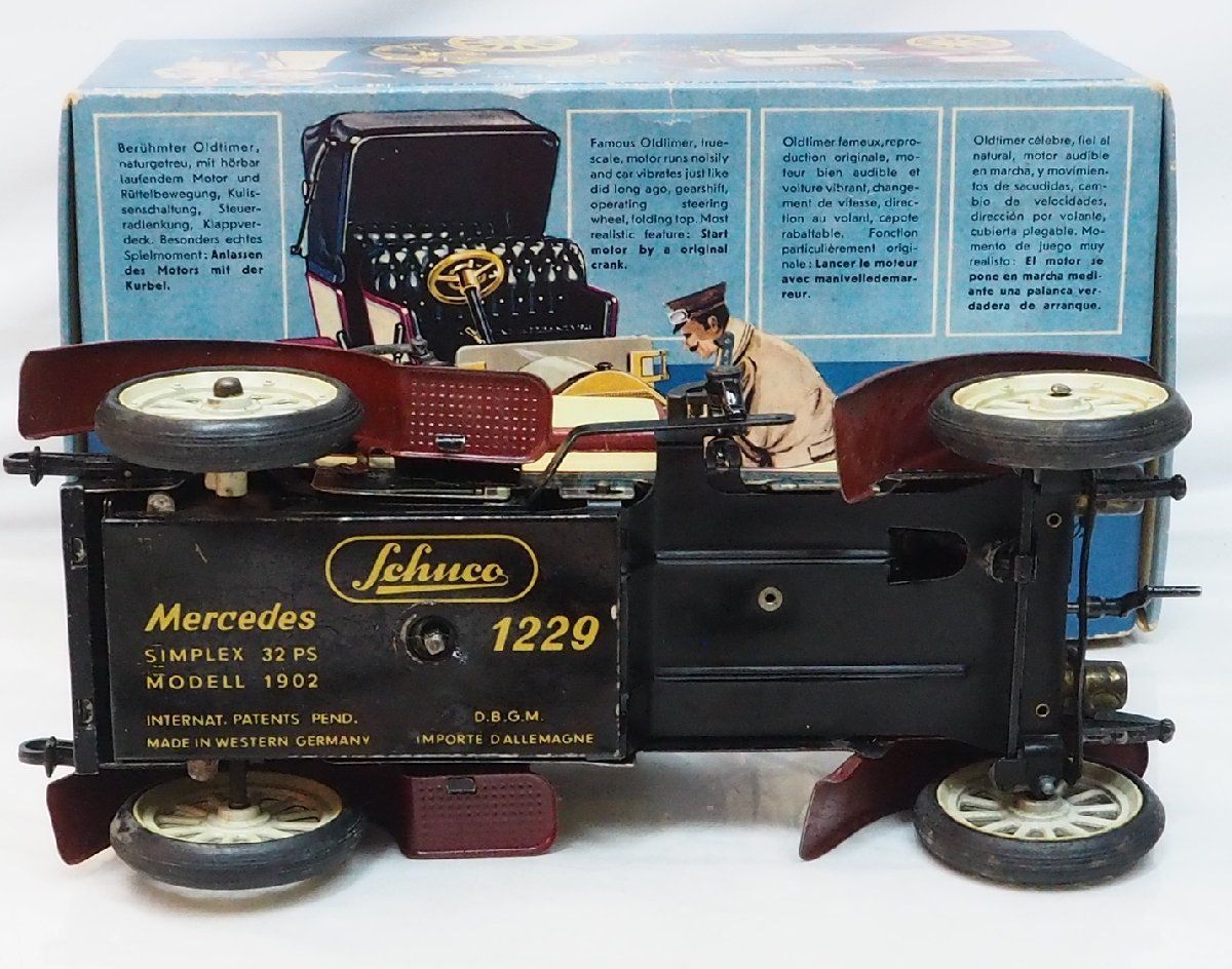 Schuco 1229【OLD TIMER Mercedes Simplex anno 1902メルセデス ベンツ】ブリキ ゼンマイtin toy  car自動車ミニカー□シュコー【箱付】0208 - メルカリ