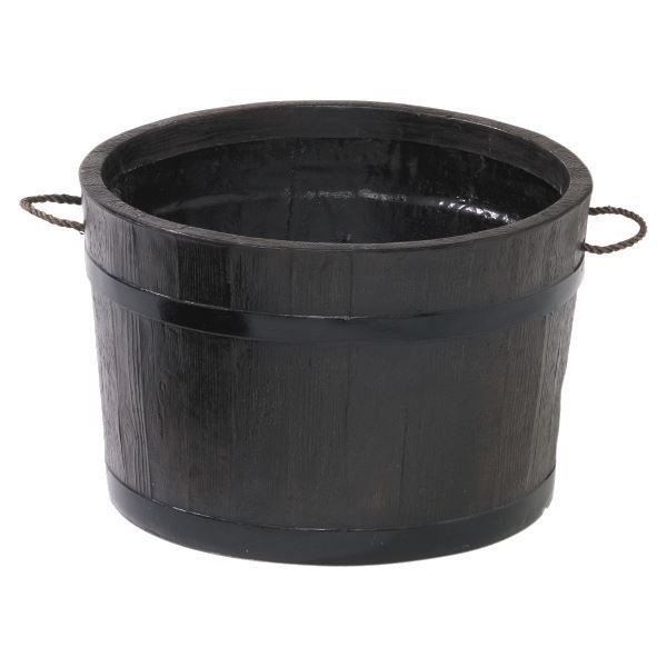 大和プラスチック ファイバーグラスシリーズ モルトプランター 80型 ダークブラウン 底穴なし