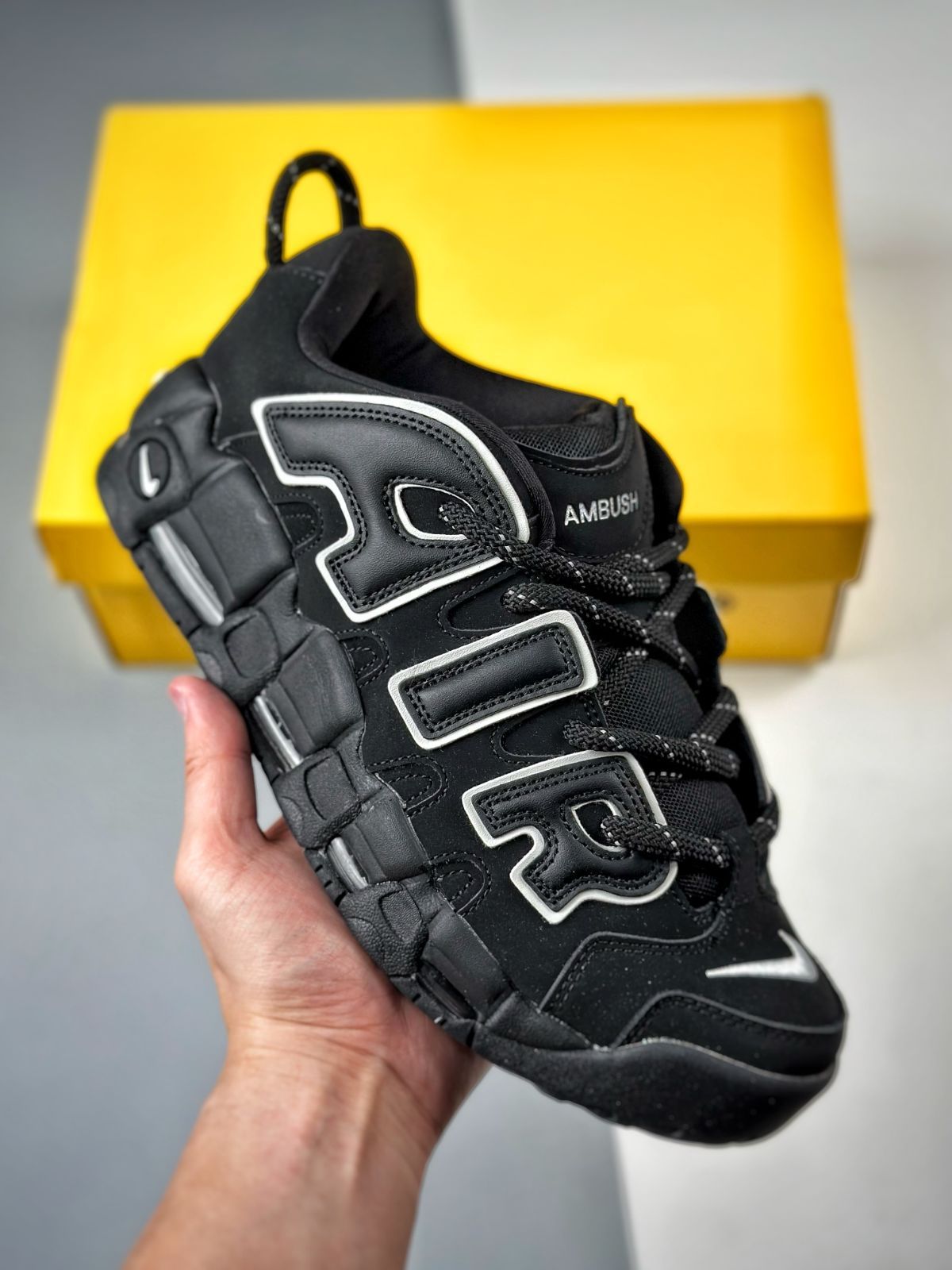 ナイキ ×アンブッシュ AMBUSH  AIR MORE UPTEMPO LOW SP AMBUSH FB1299-001 エアモアアップテンポアンブッシュスニーカー