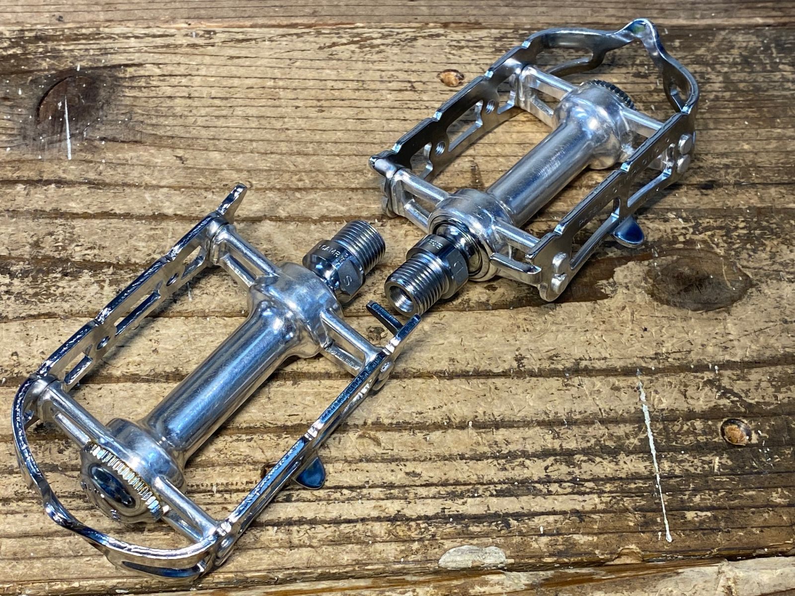 カンパニョーロCampagnolo鉄レコードペダル耳付希少 カンパニョーロCampagnolo鉄レコードペダル耳付希少