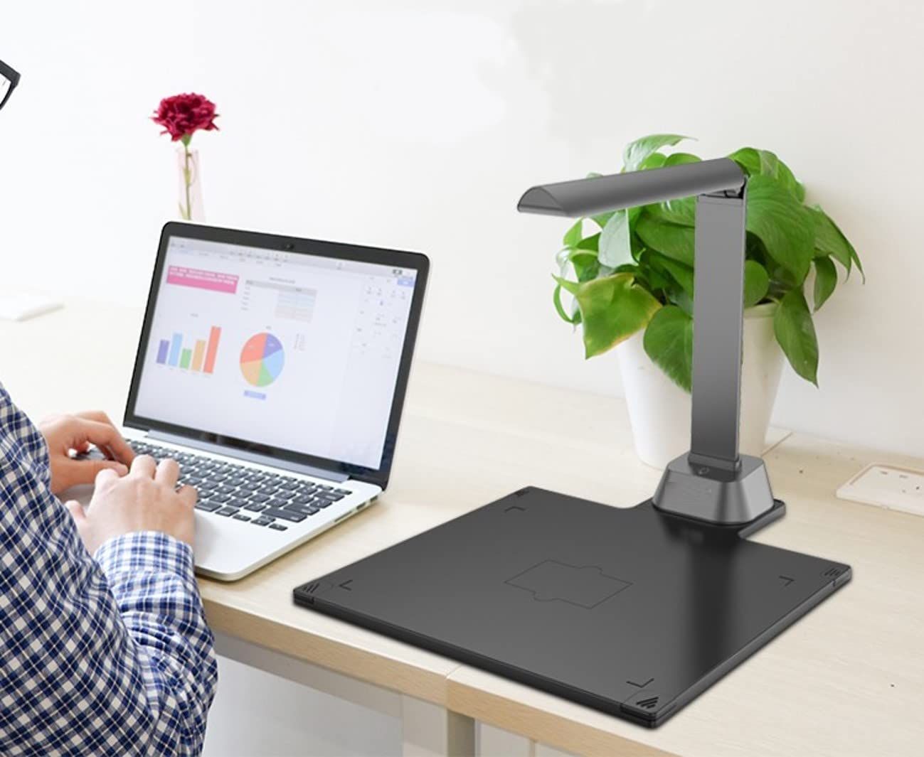 アペックス A4対応スタンド型スキャナー Aqual シルバー AXSA4L