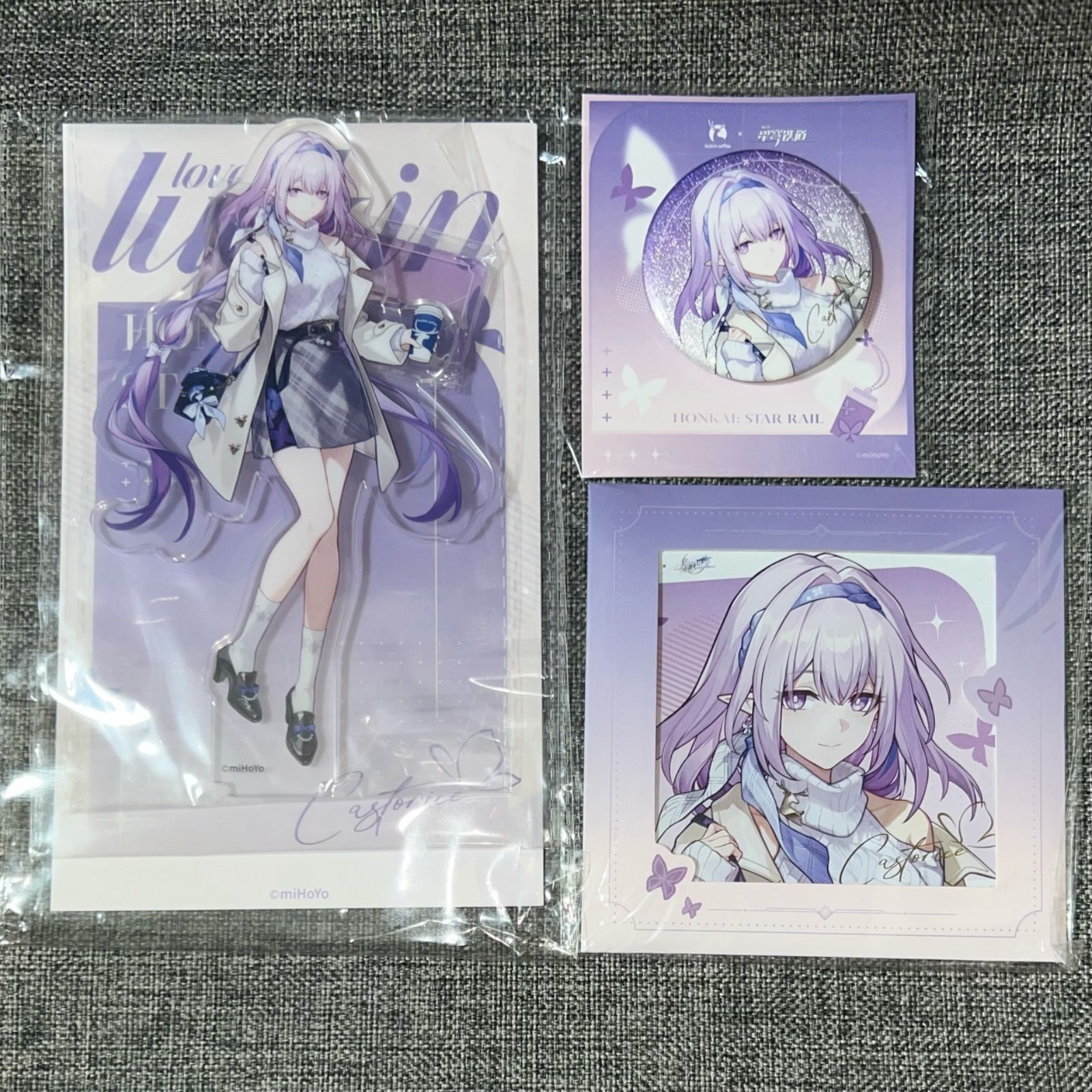 公式正規品 瑞幸 3点 キャストリス アクリルスタンド 色紙 缶