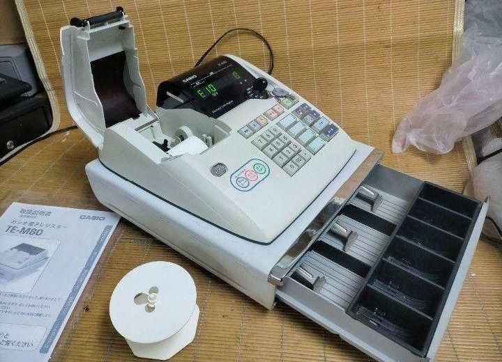 カシオレジスター TE-M80 中古品 人気機種感熱紙 送料無料