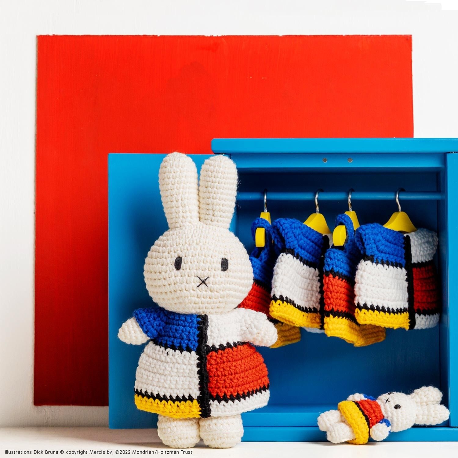 正規品】JUST DUTCH ミッフィー モンドリアンドレス コラボ 編みぐるみ