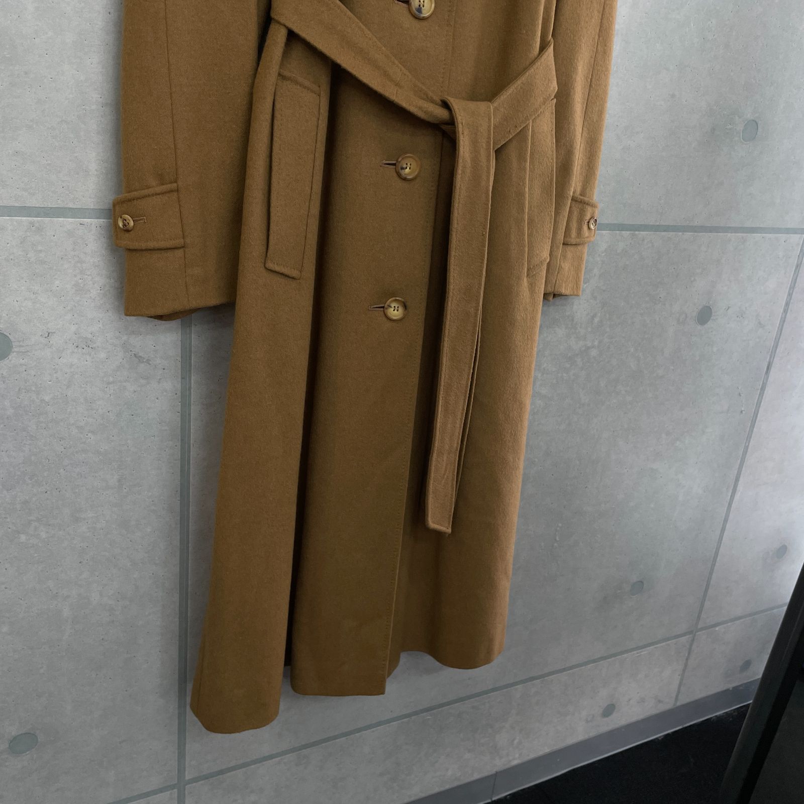 アクアスキュータム Aquascutum トップ カシミヤ100％ ロングコート