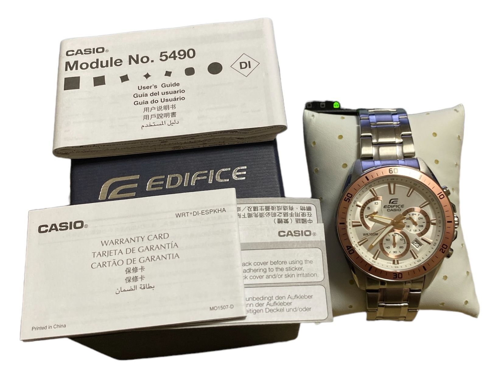 カシオ EDIFICE　エディフィス EFR-552D-7A 箱付【電池交換済 カシオ EDIFICE エディフィス EFR-552D-7A 箱付【電池交換済
