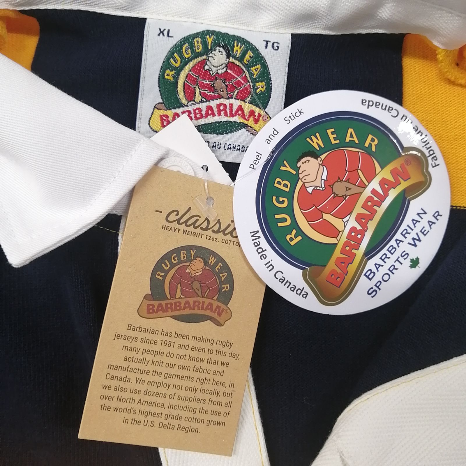 新作】【BARBARIAN／バーバリアン・ラガーシャツ(イエロー