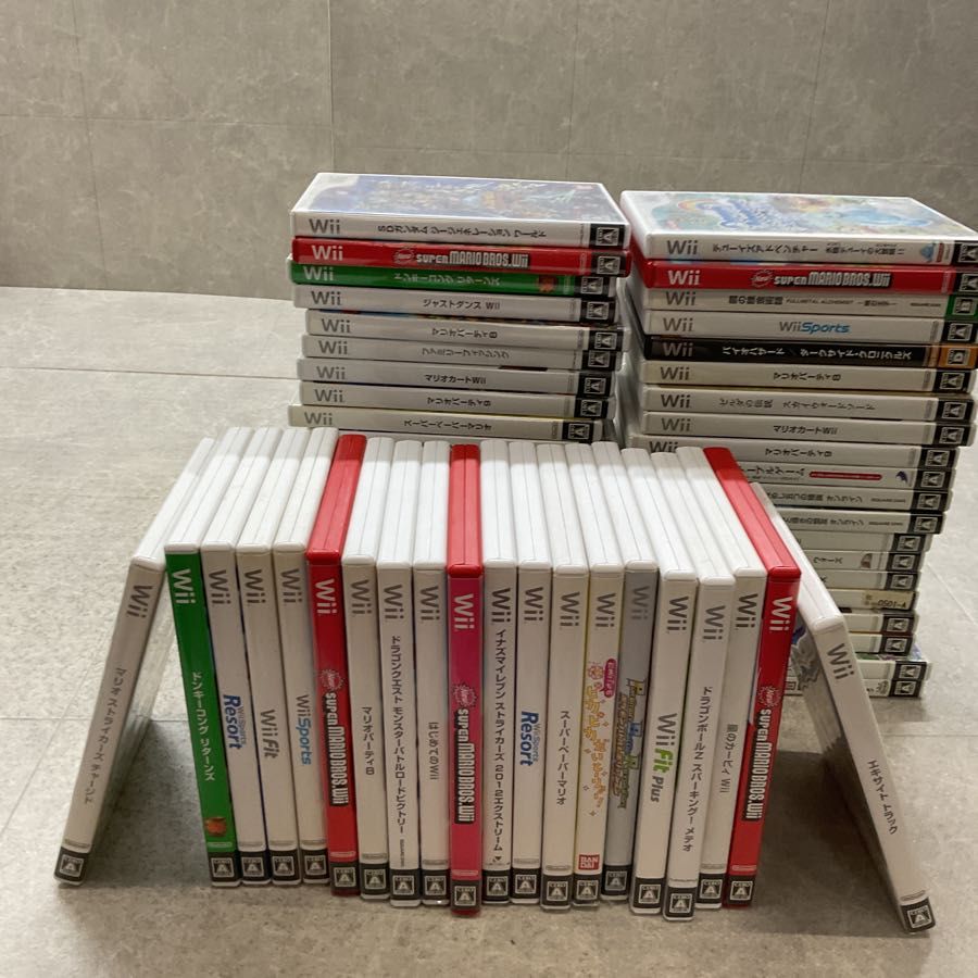 任天堂/Nintendo/ニンテンドー Wii ファミリーフィシング ドンキーコングリターンズ マリオスポーツミックス マリオカートWii  等 ソフト 50点以上セット 任天堂/Nintendo/ニンテンドー Wii ファミリーフィシング