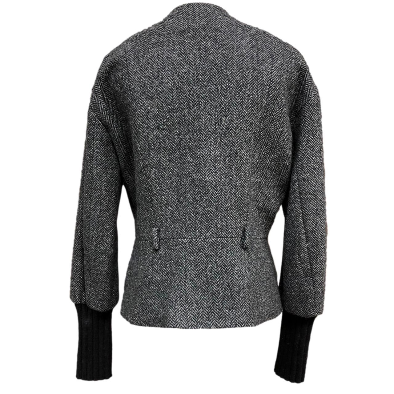 HERMES エルメス カシミア ライダースジャケット ベルト無し 40 サイズ