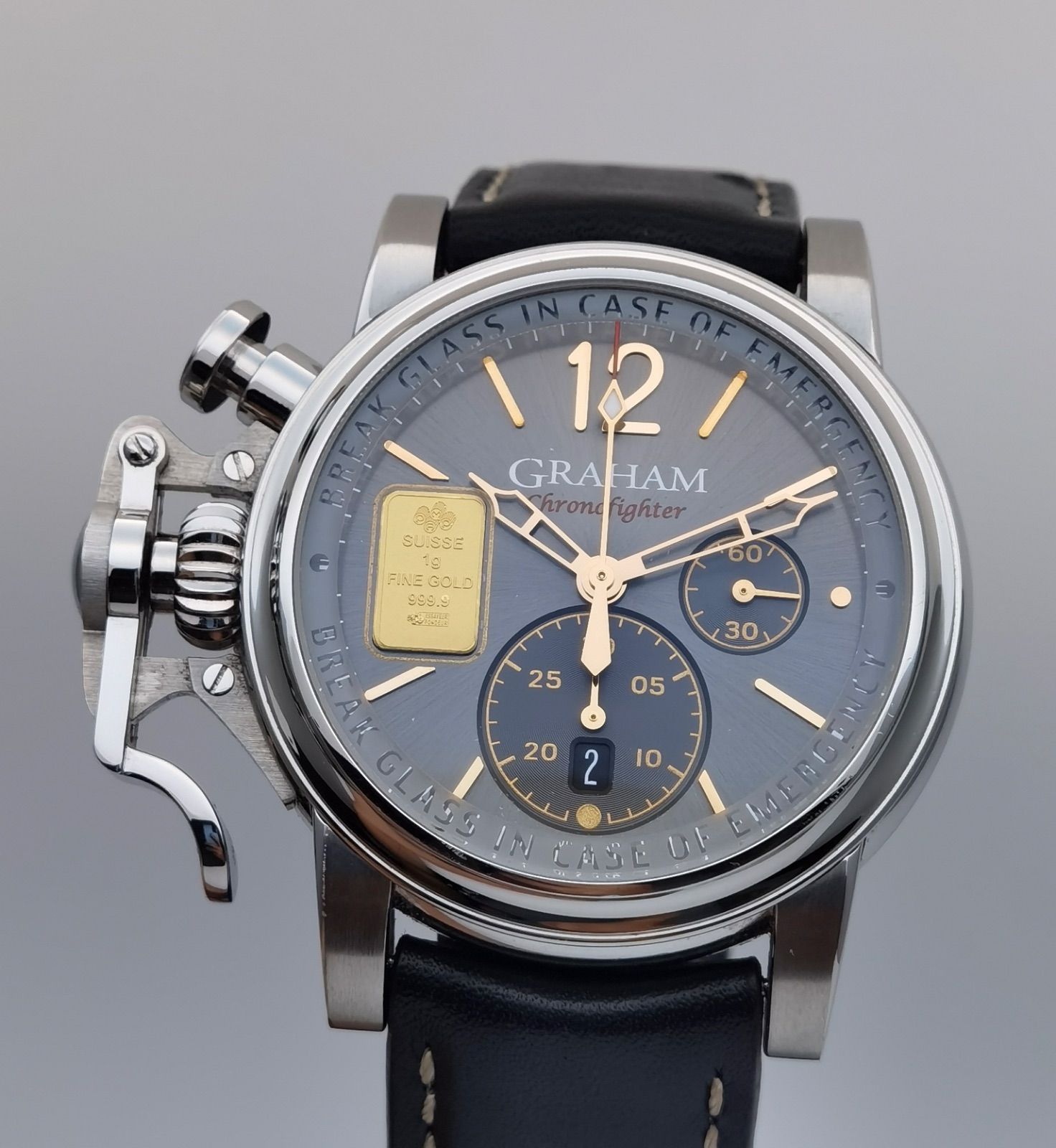 美品 保証書付き グラハム GRAHAM クロノファイター ヴィンテージ