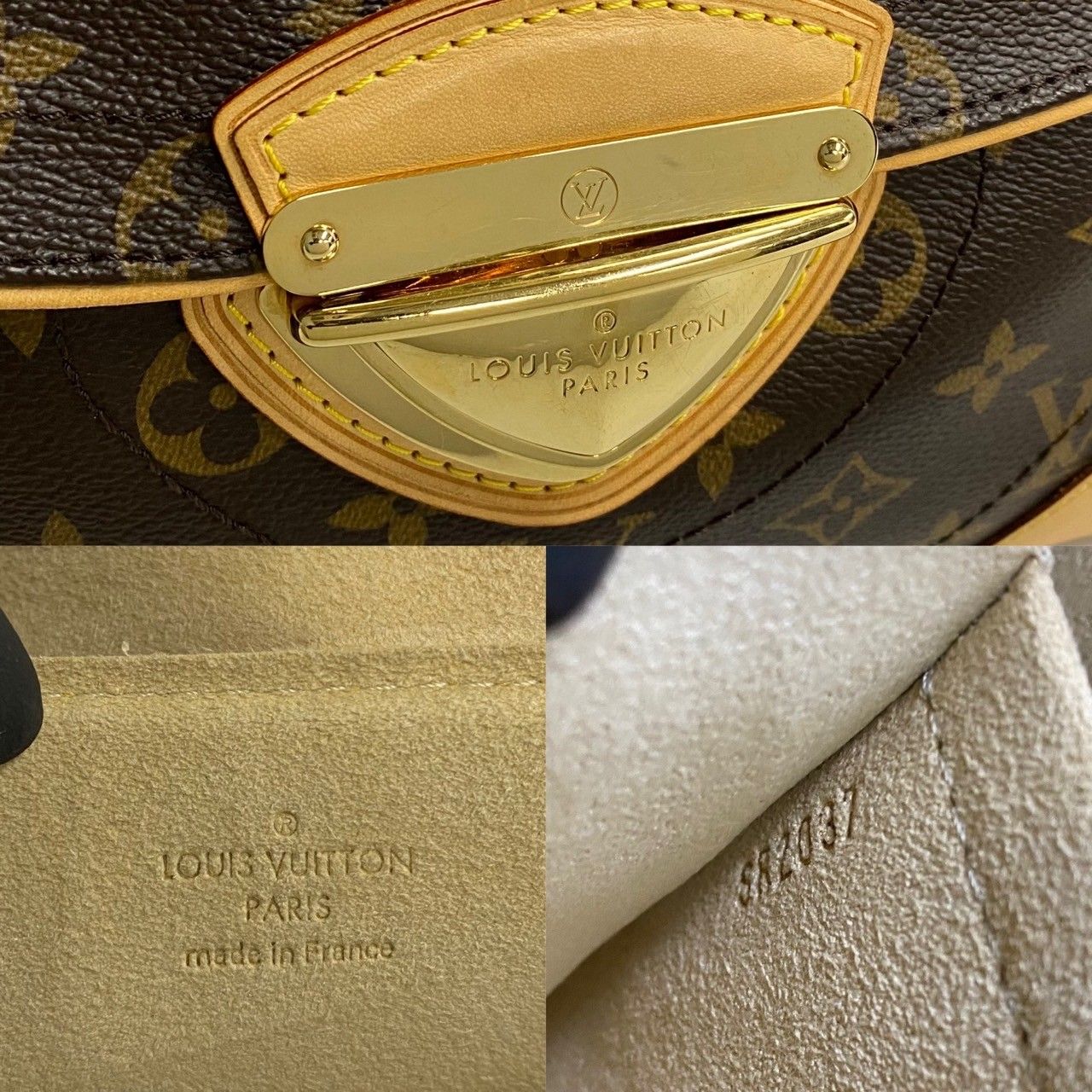 極 美品 希少品 袋付き LOUIS VUITTON ルイヴィトン ビバリーMM モノグラム レザー セミ ワンショルダーバッグ ブラウン 茶  28273 - メルカリ