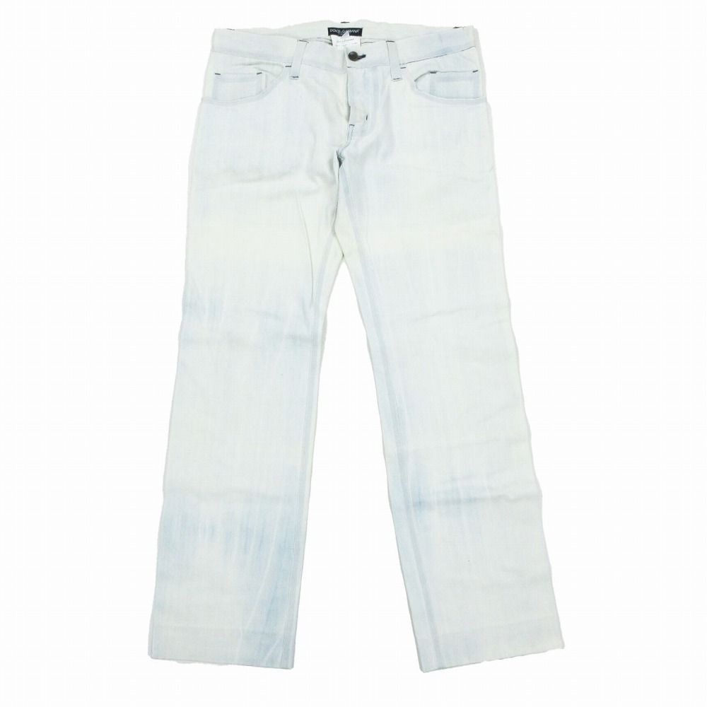 48.ドルチェアンドガッバーナ ホワイトパンツ