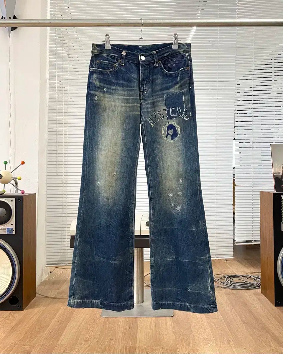 XS HYSTERIC GLAMOUR ヒステリックグラマー kinky フ デニム パンツ