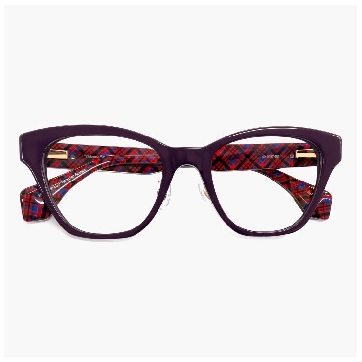 ヴィヴィアン ウエストウッド メガネ 40-0037 c02 Vivienne Westwood レディース 眼鏡 40-0037-2 キャッツアイ キャットアイ 型 太め フレーム 太セル オーブ ダミーレンズ発送