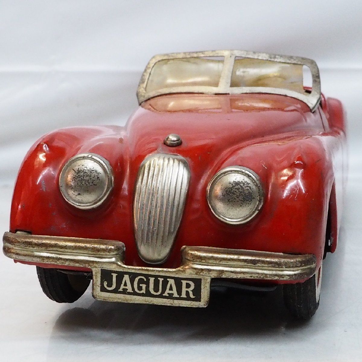 米澤玩具 三陽工業(旧トミー)【JAGUAR XK120ジャガー赤レッド】ブリキ 