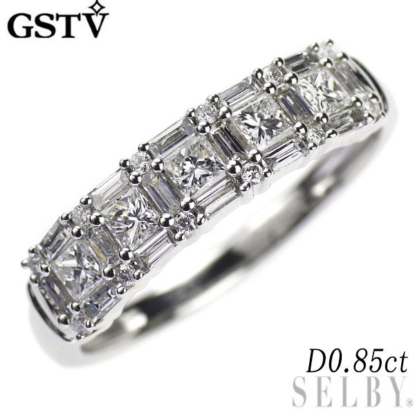 GSTV Pt950 ダイヤモンド リング 0.85ct