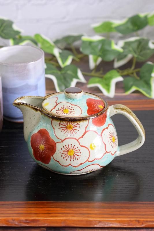 陶器の母子像　九谷焼 陶器の母子像 九谷焼