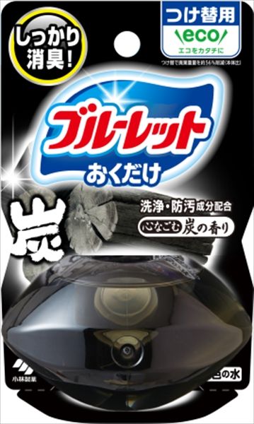 まとめ買い-48点セット 液体ブルーレットおくだけつけ替用 心なごむ炭の香り 小林製薬 芳香剤 タンク