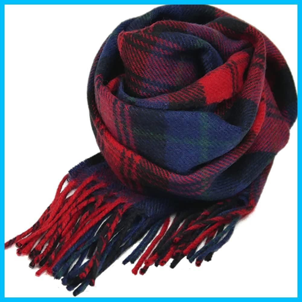 マフラー 英国スコットランド製 ラムズウール100％ タータン ロキャロン チェック