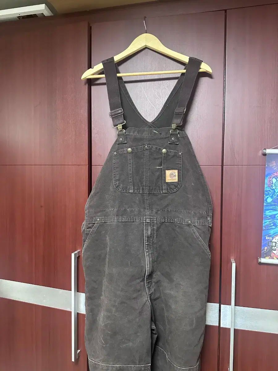 Carhartt カーハート ダークブラウン オーバーオール 40 x 30