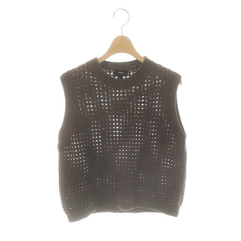 セオリー Theory 23SS Polished Twist Crew NK Vest ニット