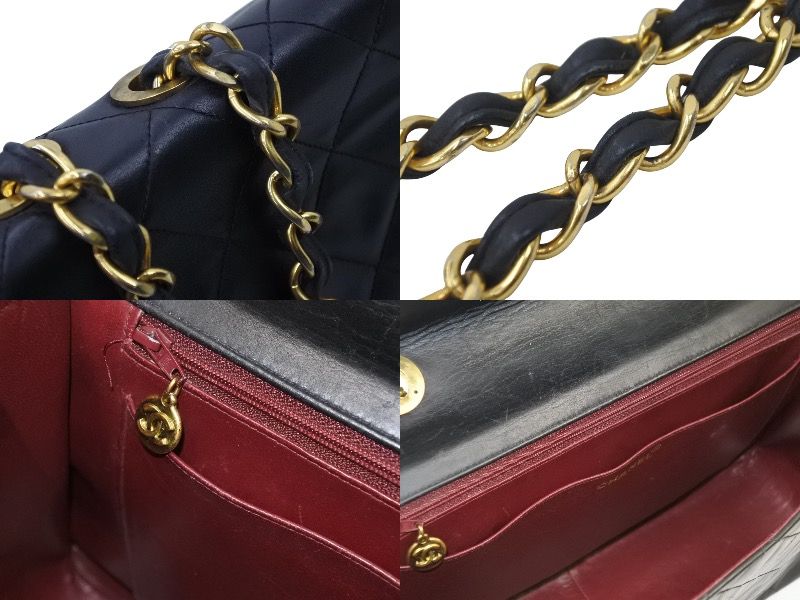 CHANEL シャネル デカマトラッセ34 Wチェーンショルダーバッグ 7番台