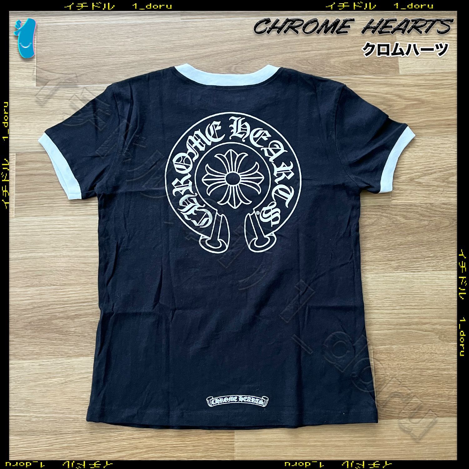 CHROME HEARTS CH Horseshoe Tee クロムハーツ ホースシュー Chrome Hearts Horse Shoe Logo Pocket T-Shirt Black Men's
