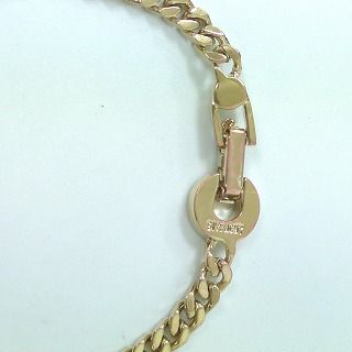 GIVENCHY ジバンシー ラインストーン 喜平チェーン ブレスレット GIVENCHY - GIVENCHY ジバンシー ラインストーン 喜平チェーン