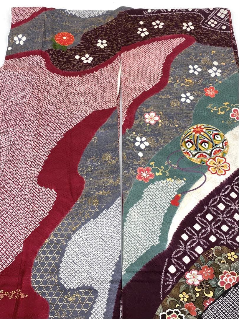 振袖 豪華 刺繍 金駒 金彩 絞り 紋意匠 身丈166cm 撥水加工 MO2668