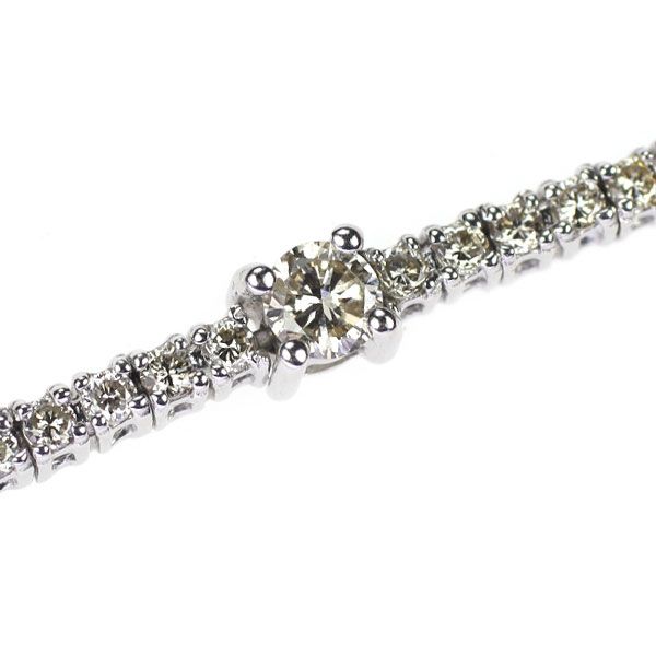 K18 天然ダイヤモンド D1.00ct テニスブレスレット K18 天然ダイヤモンド D1.00ct テニスブレスレット ダイヤモンド