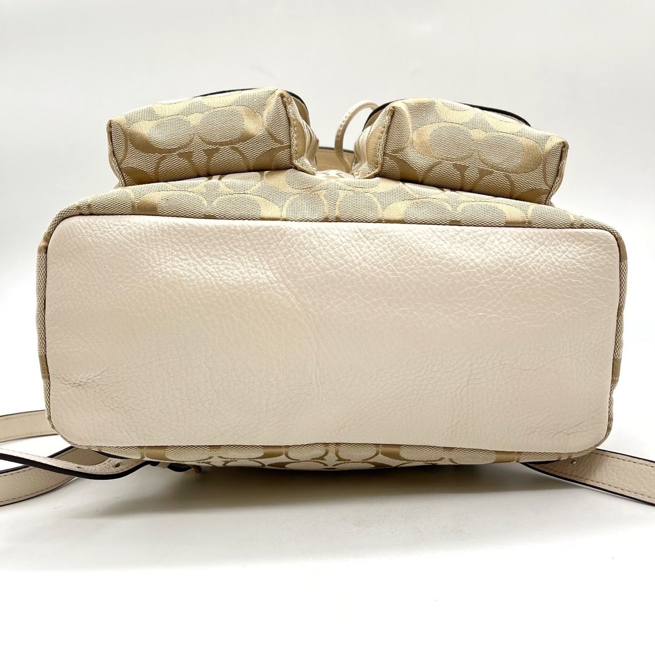 ✨良品✨ COACH コーチ リュック シグネチャー キャンバス レザー 革 
